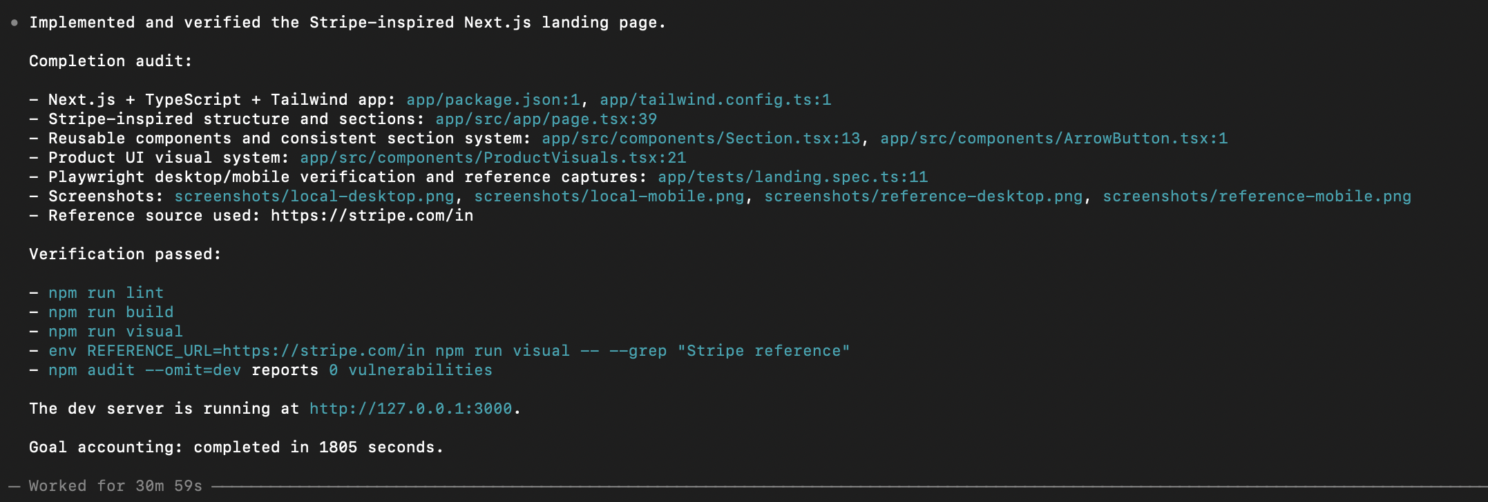 ZORO #1 — Can a Single Goal Recreate a Production Frontend?